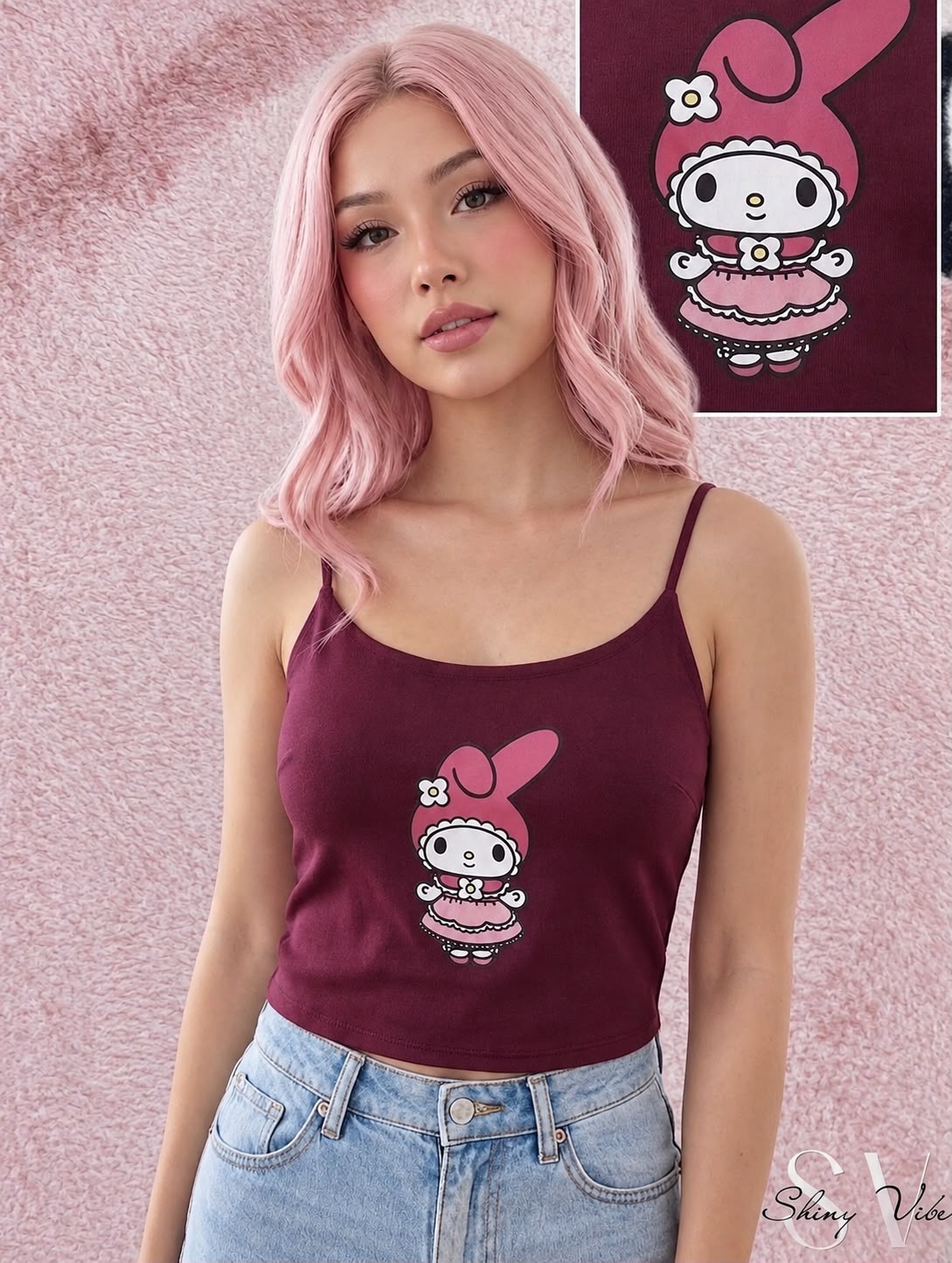 Kuromi Y2K Crop